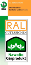 Informations-Faltblatt zur RAL-Gütesicherung NawaRo-Gärprodukt RAL-GZ 246